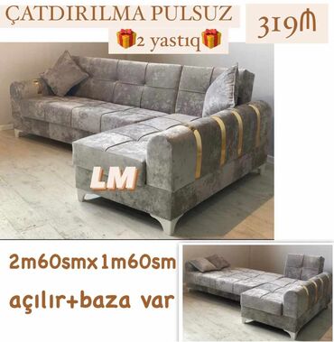 puf divan: Künc divan, Yeni, Açılan, Bazalı