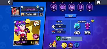Digər: Brawl Stars hesabı – “FEARLESS” - Oyun daxili ad: FEARLESS (tag — 1