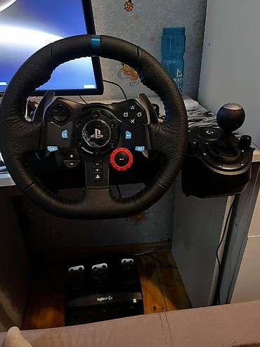 sukan oyunu: Logitech G29 Driving Force sükan seti + Driving Shifter Salam Çoox az — 2