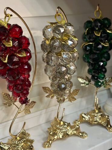 Qəhvə dəstləri və servizlər: Qəhvə dəsti, rəng - Qızılı, Xrustal — 10