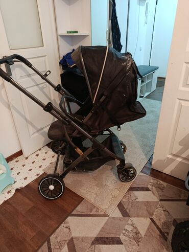 современные коляски для новорожденных: Коляска, цвет - Черный