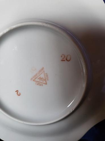 Ostali antikviteti: Desertni tanjiri Jugoporcelan Titov Veles iz 70ih.god. Jugoporcelan — 11