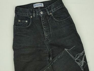 czarne spodnie damskie stradivarius: SuperStar, Jeansy damskie, rozmiar S