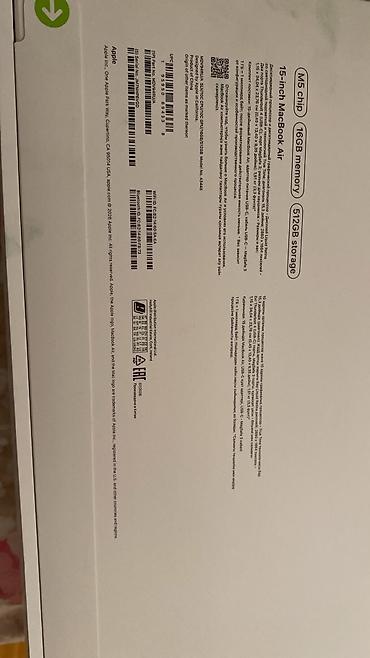 Apple MacBook: Yeni Apple MacBook, 15.4 ", AMD A10, 512 GB, Ünvandan götürmə — 2