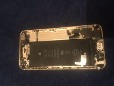 telefon təmir: İphone 6+ Orjinal zavod ustunde gelen bateryası iykloda dusen telefon