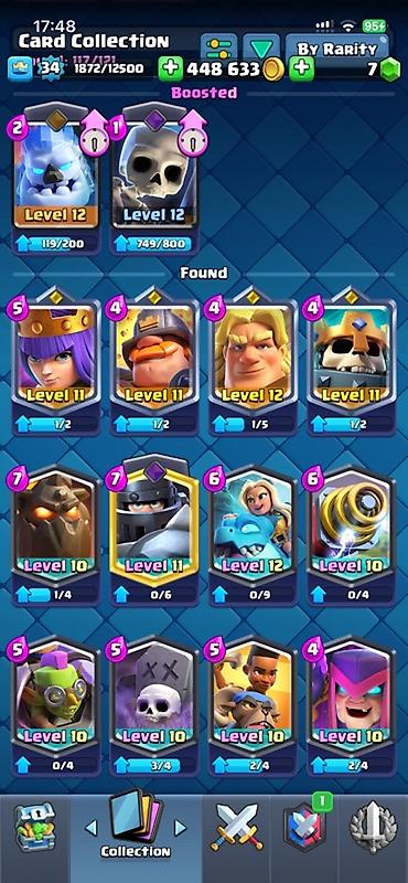 Nintendo Switch: Clash Royale hesabı - Kral səviyyəsi: 34 - Kasa: 448 633 qızıl, 7 daş — 3