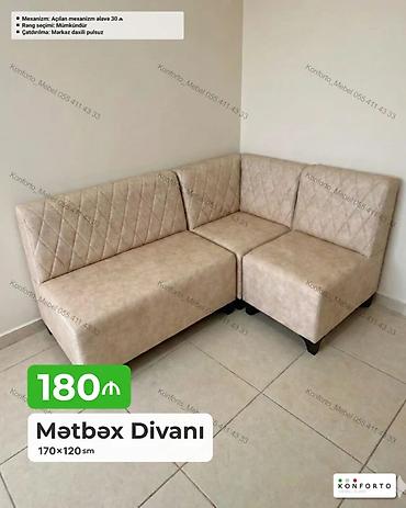 Divanlar: Mətbəx divanı – künc modul dəsti - Ölçü: 170×120 sm - Dizayn — 1