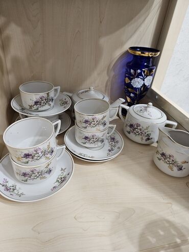 посуда деревянные: Чайный Сервиз Кузнецова, набор полный в отличном состоянии и качестве