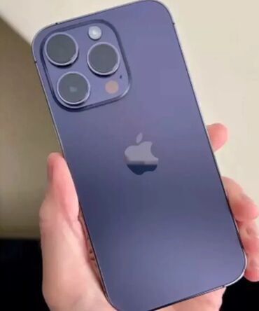 Apple iPhone: IPhone 14 Pro, Б/у, 256 ГБ, Deep Purple, Защитное стекло, Чехол, 89 %