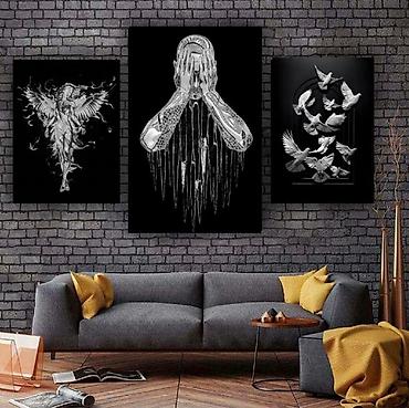 Şəkillər, tablolar: -Tablolar qalın kətan parça üzərində, tam keyfiyyətli və şəklin — 27