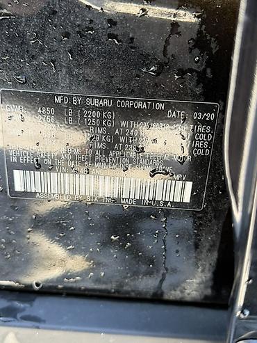 Subaru: Subaru Outback: 2020 г., 2.5 л, Вариатор, Бензин, Универсал — 12