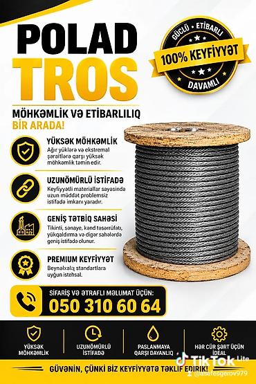 pol aparati: Məhsul: İnvertor qaynaq aparatı, polad tros, izolyasiyalı tros və — 2