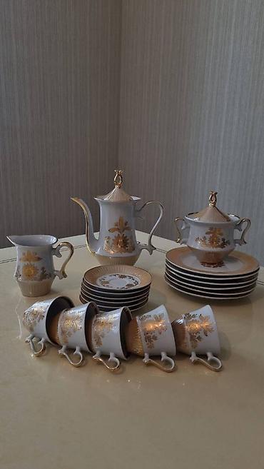 cay: Çay dəsti, rəng - Qızılı — 2