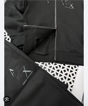 armani ex: Мужской спортивный костюм, S, M, Armani, Новый, цвет - Черный, Самовывоз, Платная доставка — 2