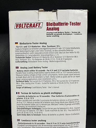 air nije: Voltcraft FY-64 – analogni tester opterećenja za olovne akumulatore - — 5