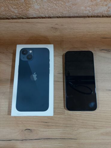 iphone 13 цена ош: IPhone 13, Колдонулган, 128 ГБ, Midnight, Коргоочу айнек, Каптама, Кабель, 92 %
