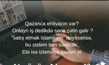 Административный персонал: Onlayn gəlir sistemi – satış etmədən qazanmaq üçün - Satış etməyi