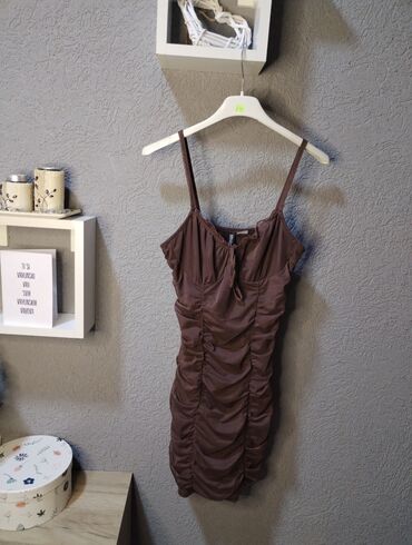 haljine na kopcanje: H&M S (EU 36), color - Brown, Cocktail, With the straps