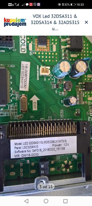 Aksesoari za TV i video: Na prodaju delovi za VOX LED televizore. **Delovi za model VOX Led — 4
