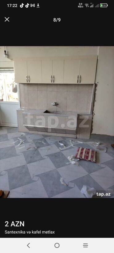 Kafel və metlax: Təmir tikinti kafel metlax, rəngsaz, alciban suvaq santexnika və — 16