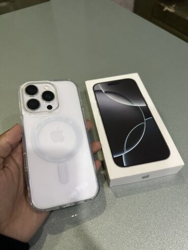 купить айфон 12 в бишкеке: IPhone 16 Pro, Коробка, 92 %