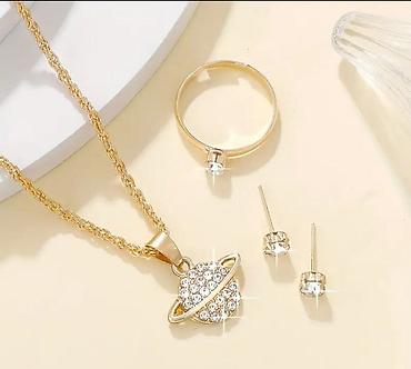 Наборы украшений: Наборы украшений с сияющими вставками Варианты комплектов: 1) — 2