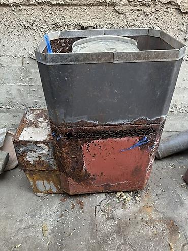 баки на баню: Банная печь-каменка с выносной топкой и баком для воды - Тип — 2