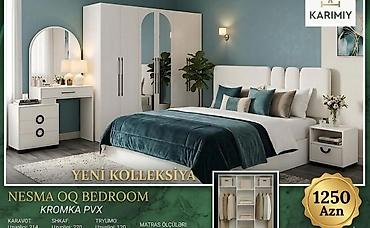 yatak desti: Nesma OQ Bedroom – Yeni kolleksiya Kromka PVX Dəst tərkibi və — 1