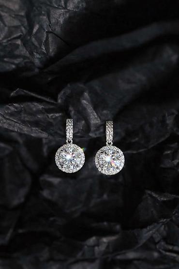 Серебряные наборы украшений: Муассанит в розницу и оптом. Ювелирные изделия с сияющими вставками — 3