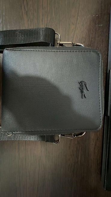 Çantalar: Kişi çiynə asma portfel/kladçek - Rəng: qara - Material: sıx — 1