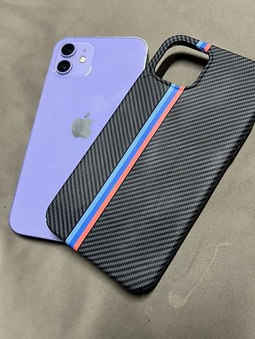 goggle pixel: IPhone 12, Б/у, 128 ГБ, Deep Purple, Чехол, 73 % — 1