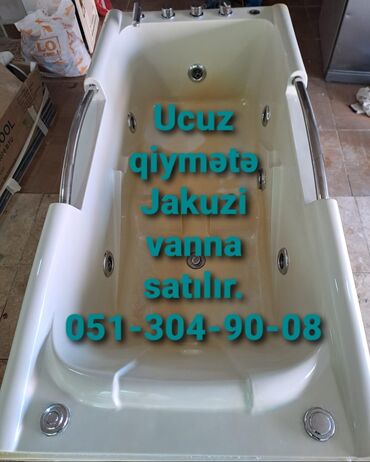 hamam vannası: Jakuzi vanna satılır . Təzə kimindi. motorludu. eni 80 sm yerdən