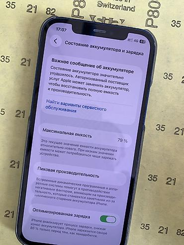 Apple iPhone: IPhone 12, 79 % — 3