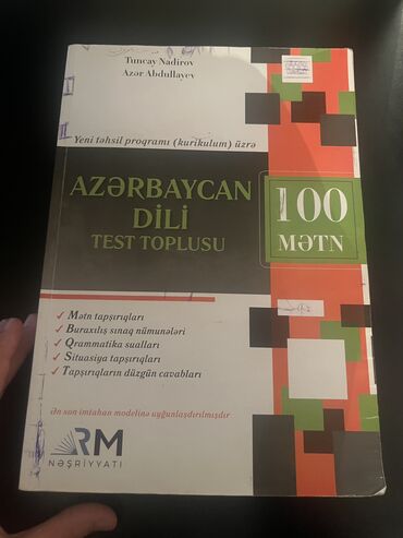 Kitablar, jurnallar, CD, DVD: Azerbaycan dili metn kitabı RM neşriyat 2019 100metm