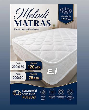 doşəklər: Ortopedik matraslar – rahat yuxu, sağlam həyat! Melodi Matras - — 1