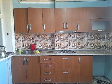 divar ref: Gəncə şəhəri Mətbəx mebel dəsti - Material: ağac fakturalı laminat — 1