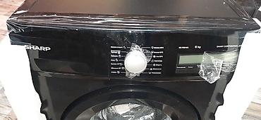 sure dispenser: SHARP paltaryuyan maşın – ön yükləməli, qara rəng Model — 7