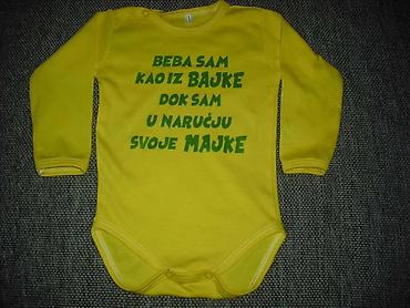 Bodiji i zeke za bebe: Mere 56-62 dvobroj do 3 meseci 68 do 5 meseci 74 do 9 meseci 80 do — 15