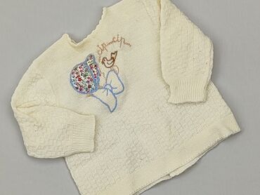 smyk biały sweterek: Sweater, 0-3 months, condition - Good