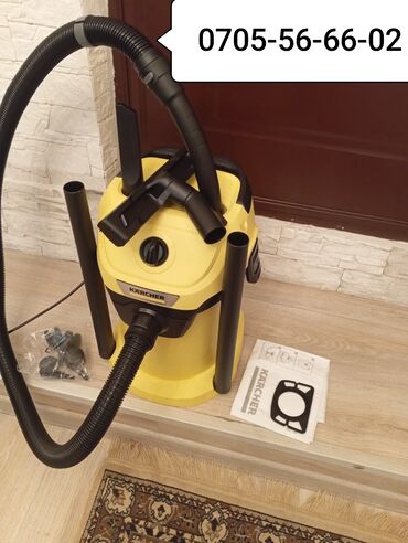 трансбой karcher: Пылесос, Karcher, Строительный, Сухая, Влажная, Смешанная, Контейнер, Мешок, Циклонный фильтр
