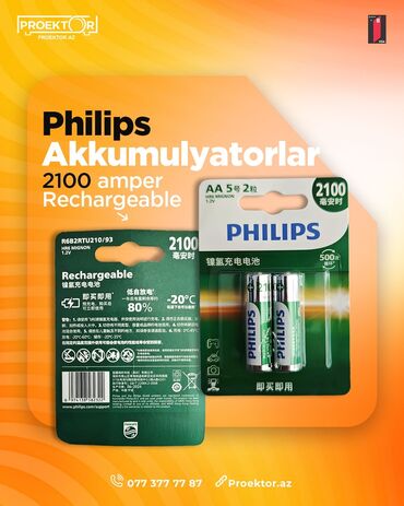 video magnitafon: Philips AA ölçülü yenidən doldurula bilən akkumulyatorlar - Tutum