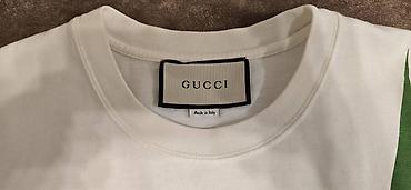 Футболки: Мужская футболка, XS, Gucci, Б/у, цвет - Белый, Самовывоз — 2