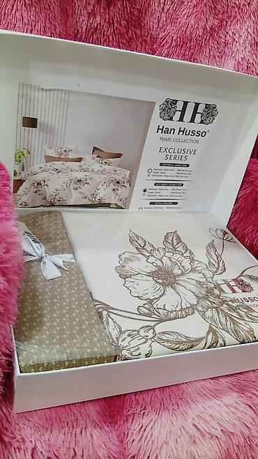 pastel destleri: Han Husso Home Collection Exclusive Series yataq dəsti. Açıq krem fon — 3