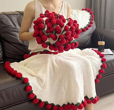 Вязаные цветы: Полезный букет😍💐❤️🩷 диаметр 1.6м — 5