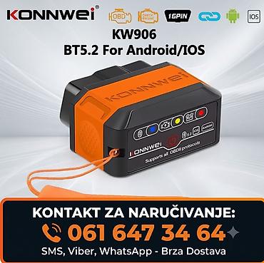 AZ - Diagnostic auto scanners: Novo - Konnwei KW906 Bluetooth OBD2 Auto dijagnostika ✅ Bluetooth 5.2 — 2