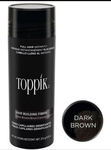 Загуститель для волос Toppik – это косметическая пудра для мужчин и