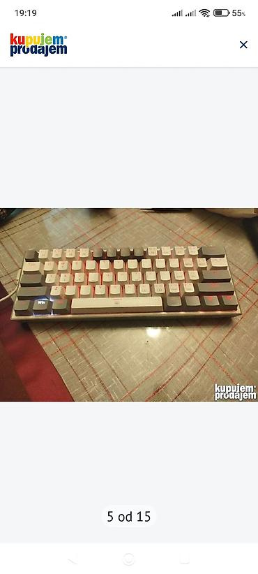 Tastature: Mala Redragon gejmerska tastatura za kompjuter
Ispravna, sa kablicem — 11