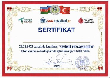 Başqa xidmətlər: Serifkatların hazırlamnması-20 azn təqdimatların hazırlanması-15 azn