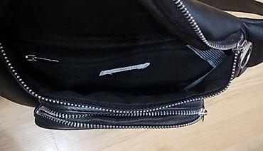 mango canta: TERRANOVA- Qara bel/çiyin çantası (belt bag, crossbody) - Material — 5