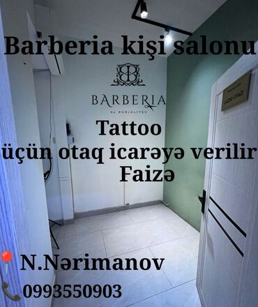 xacmaz kiraye: Tattoo üçün otaq icarəyə veya faizle verilir. N.Nərimanov metrodan 2